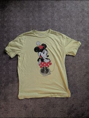 Disney Minnie Mouse Retro Yellow Graphic Tee